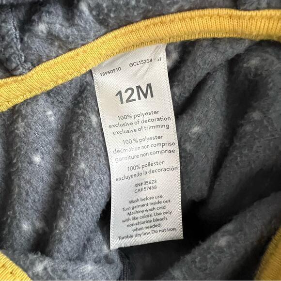 Carter’s Gray Dot Hooded Fleece Vest Frenchie Puppy Dog - Picture 4 of 4